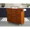 thumbnail image 4 of Homestyles Create-a-Cart Solid Wood Kitchen Cart in Cherry with Oak Top, 4 of 6