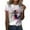 Pink, variant on Women Summer Casual Fashion Round Neck Short Sleeve Flower Butterfly Print TShirt Top Spandex Women Long Sleeve Medium Women Shirt Layering Tees for Women Long Sleeve Tech Shirt Women's Silky Tops