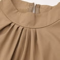 thumbnail image 5 of Women's Autumn And Winter Elegant Stand Collar Long Sleeve Waist Pleated Long Dress Dress Women Dresses Semi Formal Ladies Suit Two Piece Long Skirt Outfits for Women Bathing Suit Skirts Long Woman, 5 of 8