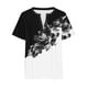 thumbnail image 5 of Fiudx Ofertas Flash Del Día Solo En Línea Blusas de Talla Grande para Mujer, Blusa con Cuello En V, Blusa Informal Holgada de Manga Corta de Verano, 5 of 5