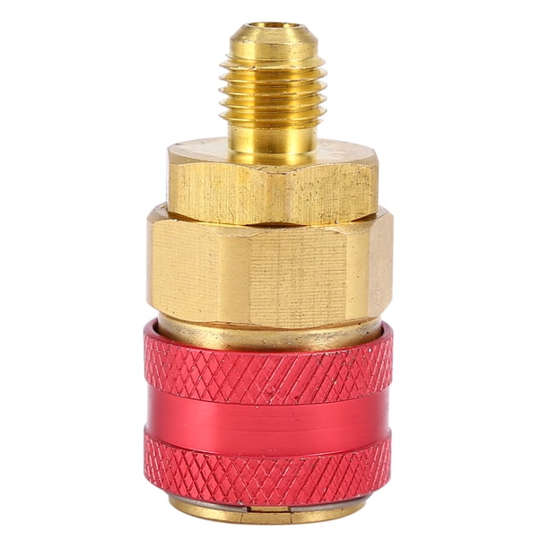 Conector de acoplador rápido para automóvil r134a adaptadores de latón colector de ca de lado bajo y alto acopladores rápidos de refrigerante adaptadores de conversión de
