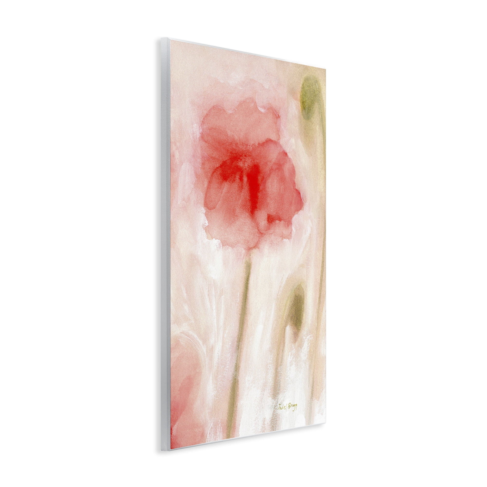 Stupell Industries Abstract Budding Flower Botanical & Floral Painting Unframed Art Print Wall Art, 10 x 15