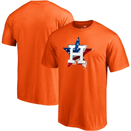 Houston Astros Fanatics Branded 2019 Stars & Stripes Banner Wave Logo T-Shirt -