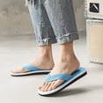thumbnail image 5 of Men's Flip Flops Arch Support Summer Comfortable Slip On Lightweight Flat Indoor Outdoor Beach Casual Walking Party Vacation Open Toe Mens House Shoes, 5 of 8