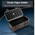 thumbnail image 3 of Pardo Cigar Crushproof Cigar Humidor Built-in Humidifier Disc, Holds 12-15 Cigars, 3 of 8