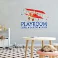 thumbnail image 3 of Cartoon Wall Decals for Boy's Bedroom - Kids Flying in Airplane Wall Sticker Decal With Easy Installation Instructions Kid's Bedroom Decal Wall Sticker - Size: 40 In x 28 In, 3 of 5