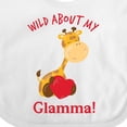 thumbnail image 4 of Inktastic Wild About My Glamma Boys or Girls Baby Bib, 4 of 4