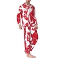 thumbnail image 2 of Hirioo Abstract meat for Men's Pajama Sets 2 Piece Pjs Men's Long-Sleeved Pajama Set Button Down Sleepwear,S-XXL-Large, 2 of 7