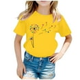 thumbnail image 1 of TZEWGL Cute Shirt For Toddler Printed Round Neck Short Sleeve Summer Loose Clothes For Kids size 6-8T, 1 of 5