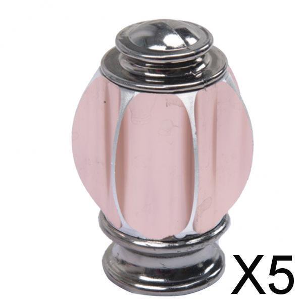 5x 2 uds. Cabezal/extremos/extremos de barra de cortina de ventana estilo pétalo, finales de poste para cortinas, diámetro interior de 28mm de diámetr 5 piezas