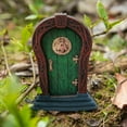 thumbnail image 2 of SPOORYYO Miniature Fairy Door Decoration for Gardens - Charming Wooden Accessory for Courtyard Enchantment, 2 of 8
