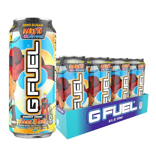 G Fuel Sage Mode Energy Drink, Sugar Free, Healthy Drinks, Zero Calorie, 300 mg Caffeine per Carbonated Can, Pomelo Fruit + Peach Flavor, Focus Amino, Vitamin + Antioxidants Blend - 12 Pack