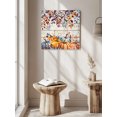 thumbnail image 5 of Wall Art Prints, Orange Blue Fall Framed Canvas Prints for Bedroom Living Room Bathroom Office, Vintage Thanksgiving Pumpkins Maple Leaf Gallery Wrap Wall Art Poster for Gifts Home Decor 8"x8", 5 of 9