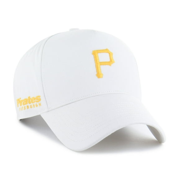 Men's '47 White Pittsburgh Pirates Foundational Pinch Offside Adjustable Hat