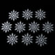 thumbnail image 5 of 10 blancos de 10,5 cm para adornos navideños. Macarena Copo de nieve de plástico, 5 of 8