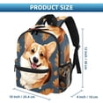 thumbnail image 2 of Corgi Dog Large Capacity Backpack with Adjustable Shoulder Strap, Printed Design, Lightweight , Shoulder Backpack Book Bag, Small Backpack Purses for Teens, 2 of 6