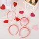thumbnail image 3 of Diademas Qarigey con purpurina en forma de corazón rosa, 3 of 6