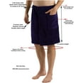 BYLORA Mens bath towels Wrap Adjustable Cotton Terry Shower Wrap