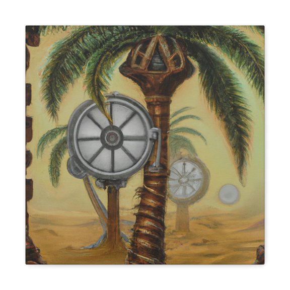 The Metalized Palm Tree - Canvas