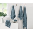 thumbnail image 3 of Cannon Cotton TENCEL™ 60% Cotton/ 40% TENCEL™ Soft 6 Pack Wash Cloth in Blue, All Season, Adult Size, OEKO-TEX Certified, 3 of 4