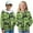 Green Tractor Print, variant on Uorisanigo Boys Girls Zip Up Hoodie Sweatshirt with Pockets Fashion Boys Girls School Long Sleeve Hoodies Green Tractor Print Sweater Fall Winter Clothes