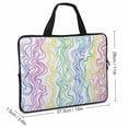 thumbnail image 2 of Nawy Colorful Color Blocks and Lines, Simple Style Laptop Bag Diving Fabric Laptop Sleeve Carrying Bag 15inch, 2 of 5