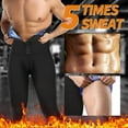 thumbnail image 4 of Vaslanda Sauna Sweat Leggings for Men Hight Waist Compression Sauna suits for Workout, 4 of 8