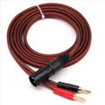 thumbnail image 3 of 4X Cable de Altavoz XLR A Banana, Cable de Audio XLR de 3 Pines Macho A Doble Banana, Enchufe de 4 mm Chapado en A XLR3 Pro HiFi, 3 of 10