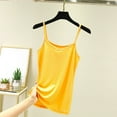 thumbnail image 2 of HaiMao Womens Spaghetti Strap Tank Top Scoop Neck Camisole Tops Loose Fit Casual Shirts Yellow XL(XL), 2 of 5