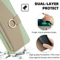 thumbnail image 4 of Dteck Wallet Case for Motorola Moto G Play 4G 2024,Luxury Bag Design,Zipper Purse Pouch Cover PU Leather Mirror Flip Case with Card Holder Long Shoulder Strap for Moto G Play 4G 2024,Green, 4 of 5