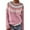 Pink, variant on Gkeoshab Sweaters for Women Women's Long-Sleeve Loose-Fit Round-Neck Sweater for Fall and Winter Blue L