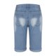 thumbnail image 2 of Mens Deporte Pantalones Cortos con Bolsillos, Moda Casual Cintura Sólida Jeans Rectos Mitad para Al Aire Libre Y Diario, 2 of 6