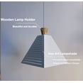 thumbnail image 3 of Kiven Plug-in Pendant with Dimmable Light Cord (15ft), Iron ArtPendant with White Shade Hanging Dining Room Bar Pendant, Cord Color Customizable， Bulb Not Included, 3 of 6