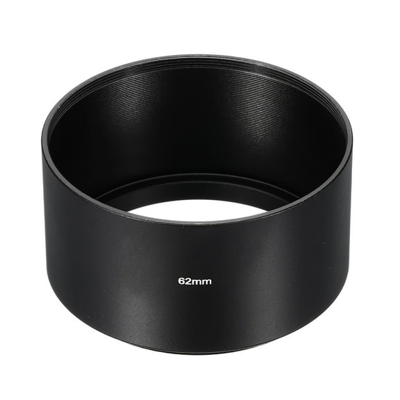 Uxcell 62mm Lens Hood, Long Focus Frosted Surface Anti-reflective Inside Hood, Black