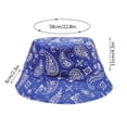 thumbnail image 3 of Charmgo Trucker Hat Clearance, Unisex Fashion Casual Plant Cashew Print Sunshade Bucket Hat Bucket Hat Baseball Cap, Sun Hats for Women Blue, 3 of 3