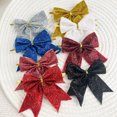 thumbnail image 4 of Homirary Christmas Bow Tree Topper, Christmas Bows with Gold Twist Ties, 8 Pack, One Size, 4 of 6