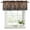 Brown, variant on Retro Brown Door Curtain Valances for Windows, Kitchen Valance Window Treatments Panel 2 Pack, Country Vintage Wooden Door Rod Pocket Short Curtains for Bathroom Bedroom 42 x 18 Inch