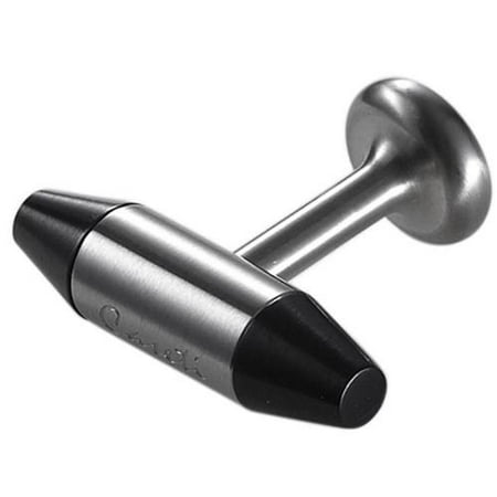 Caseti Mens Rocket Stainless Steel and Gunmetal Cufflinks Regular Silver