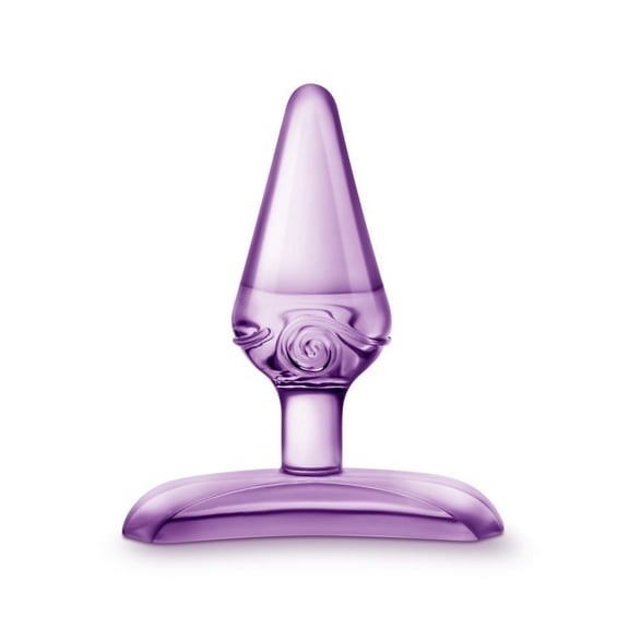 Eden Jolly Plug Small Tapered TPE Butt Plug with StayPut Base, Purple