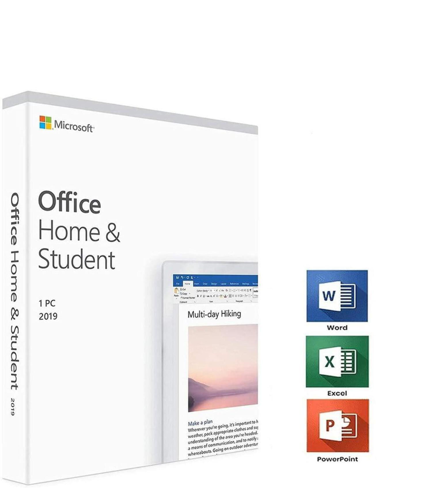 Microsoft Office Home and Student 2019 - 1 PC Windows Software