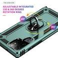 thumbnail image 3 of Feishell Hybrid Armor Phone Case for Samsung Galaxy S25 Edge,Military Grade Shockproof 360 Rotatable Metal Ring Holder Kickstand Support Magnetic Car Mount Dual Layer Protective Phone Cover,Darkgreen, 3 of 7