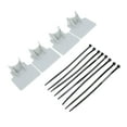 thumbnail image 4 of Soportes para Tubos de Piscina, Estudio de diseño Ajustable ABS, Soportes para Manguera de Piscina, fácil instalación(Versión Baja Gris), 4 of 14
