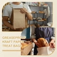 thumbnail image 6 of Uxcell 50 Pcs Kraft Paper Treat Bags, 9.5" x 5.1" Greaseproof Candy Bags Favor Gift Bags with Jute Rope Soap Wrappers, Brown, 6 of 6