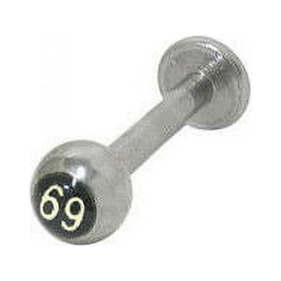 69 Logo Labret Monroe 14G Surgical Steel Lip Jewelry