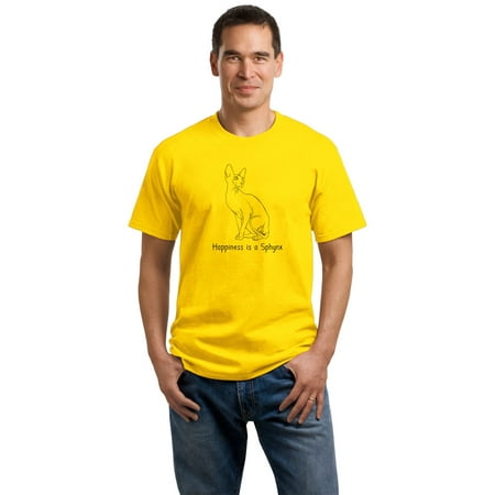 Hairless Cat - Happiness Is A Sphynx - Cat Fancy Breed Hairless Lover Cute Unisex T-shirt