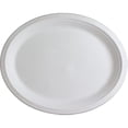 thumbnail image 4 of 100% Compostable White Oval 12.5-inch Paper Tray Heavy Quality Disposable Plates., 4 of 8