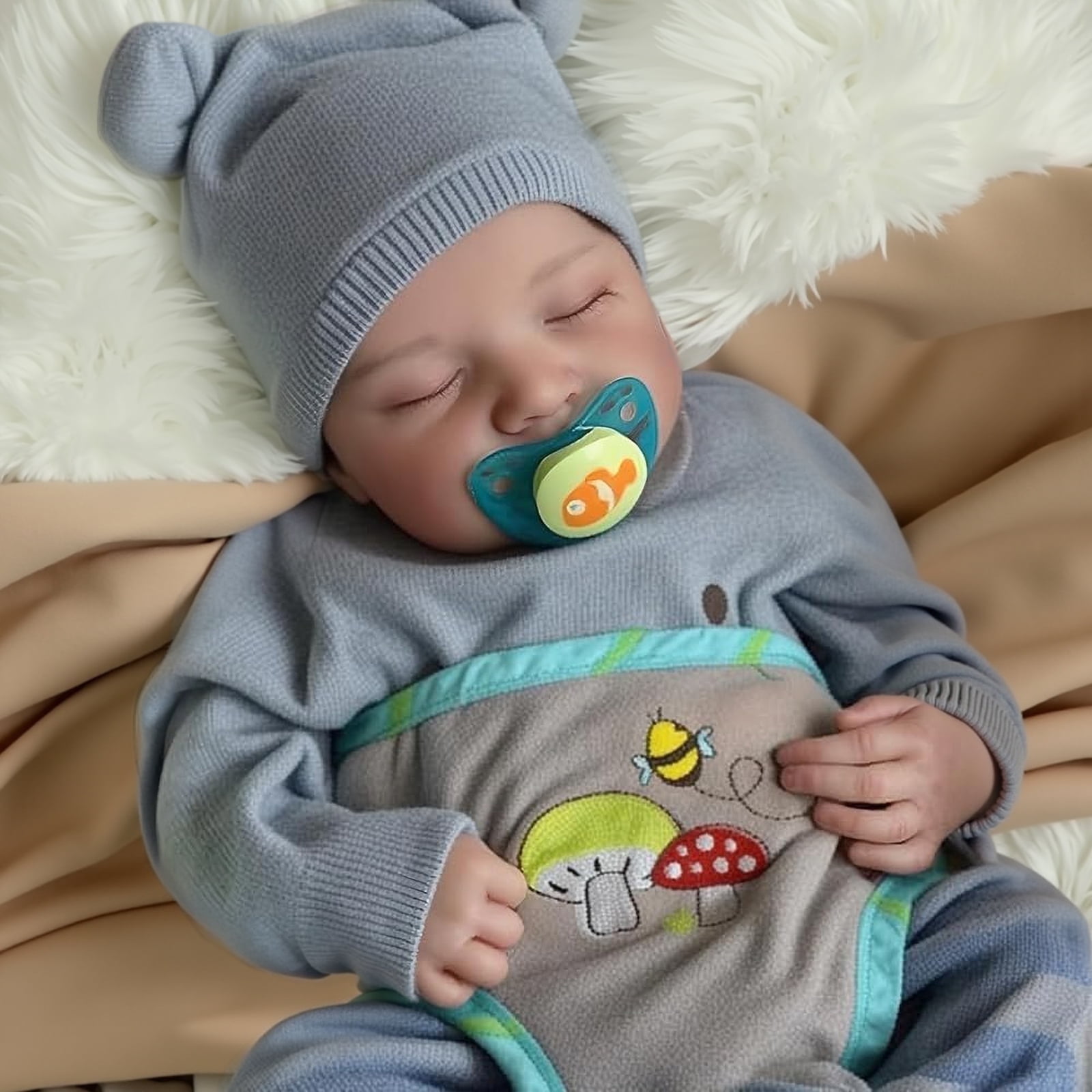 RSG 17 Inch Eyes Closed Sleeping Reborn Baby Doll photo 1