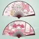 thumbnail image 1 of Abanico plegable MINISO Anime Sanrio Kuromi My Melody Cinnamoroll Abanico plegable portátil Mango de madera Abanico de mano de verano, 1 of 3