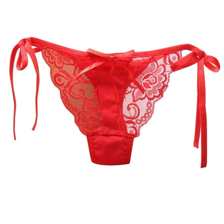 Postpartum Underwear with Ice Pack Insert Athletic Underwear Women Bikini Women Sexy Lace Thong Low Waist Lace Panties Underwear