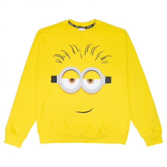 Minions Sligh Face Adult Sweatshirt, S-2XL (Unisex)